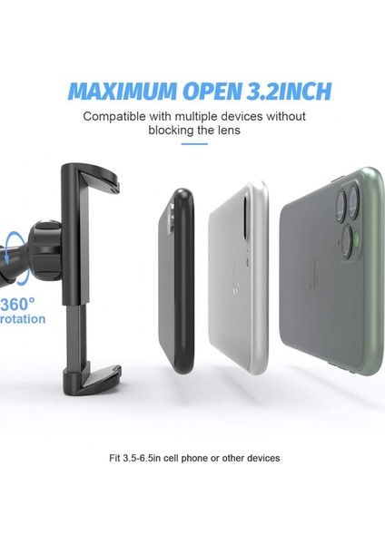 Araç & Masa Telefon Tutucu 3,5" x 6,5" Arası modelleri