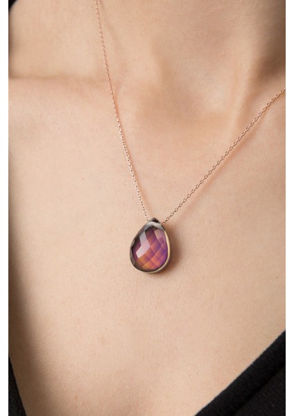Classy Damla Model His Taşı Kolye