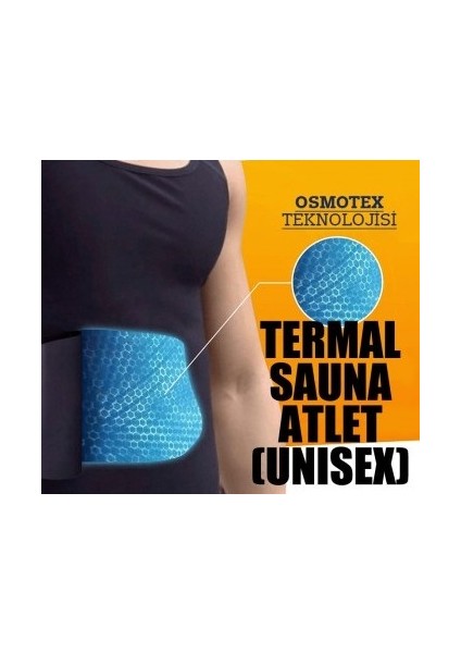 Erkek Sweet Sweat Termal Sauna Pro Termal Sauna Atlet Sauna Etkili Terleme Atleti Ince Kumaş
