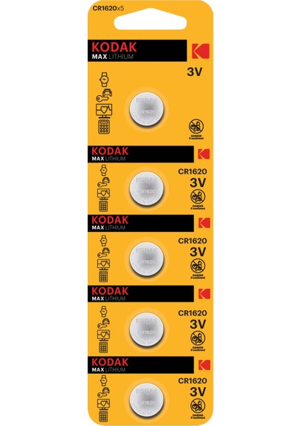 Ultra Lityum Para PIL-CR1620 5'li