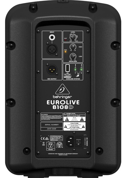 Eurolive B108D 300 Watt Aktif Kablosuz Mikrofon Seçenekli Hoparlör