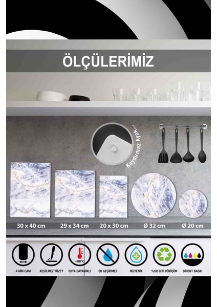 Cam Kesme Tahtası - Cam Kesme Tablası | Model 11 30 cm. x 40 cm.