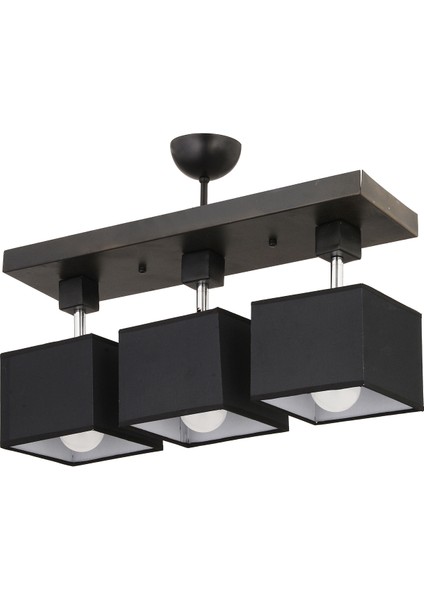 Grande 3Lü Siyah Modern Koridor Mutfak Salon Plafonyer Avize fiyatları
