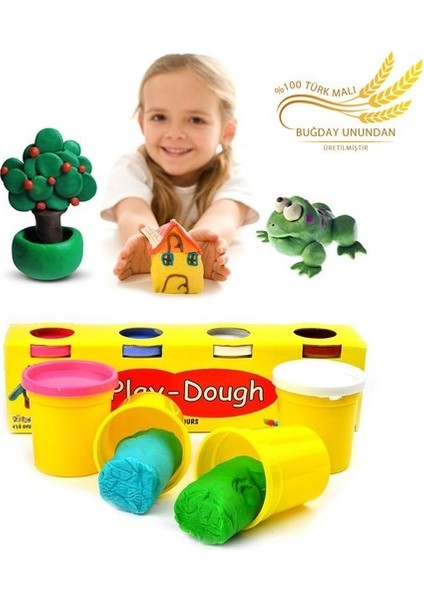 Play Dough Oyun Hamuru 4 Renkli 2'li Paket