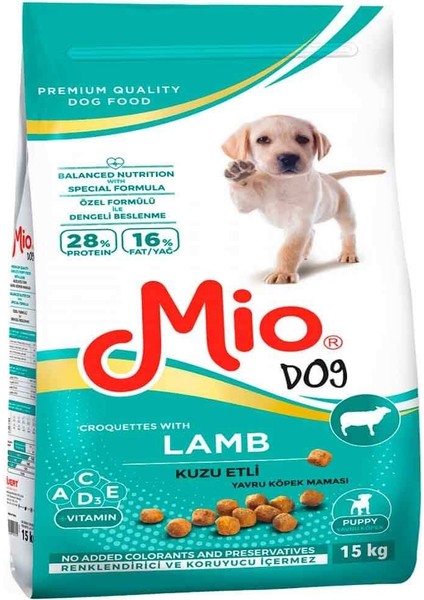 Kuzu Etli Yavru Köpek Maması 15 kg