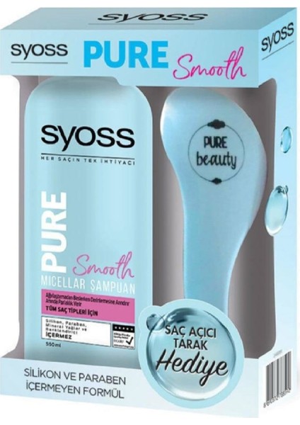 Sampuan 500 ml Pure Smooth + Tarak