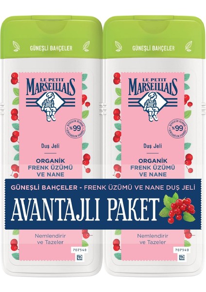 Duş Jeli 400 ml + 400 ml Frenk Üzümü & Nane