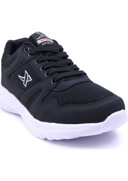 Xstep 020 Faylon Erkek Spor Ayakkabı Siyah Beyaz