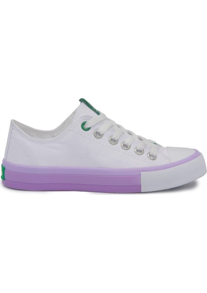 Benetton Bnt 30176 Beyaz Günlük Bayan Ayakkabı Bayan Spor fiyatları