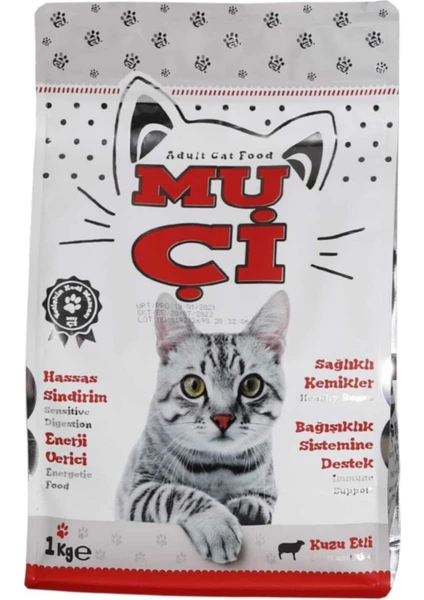 Kuzu Etli Kuru Kedi Maması 1 kg