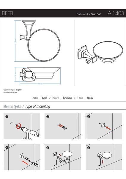 Sabunluk Eiffel Serisi modelleri