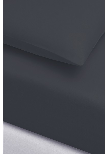 Igi Ranforce Çift Kişilik Fitted Çarşaf Set - 200X200 - Füme