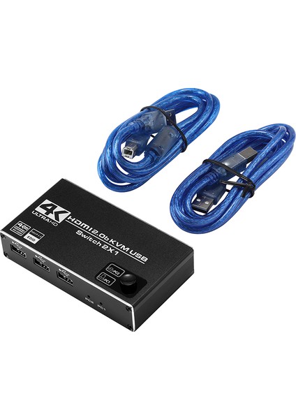 TS4K0201K Klavye Mouse Printer Destekli 2x1 HDMI 2.0 Switcher