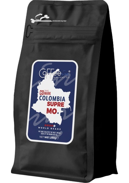 Colombia Yöresel Filtre Kahve 250 gr