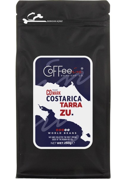 Costa Rica Tarazzu Yöresel Filtre Kahve 250 gr