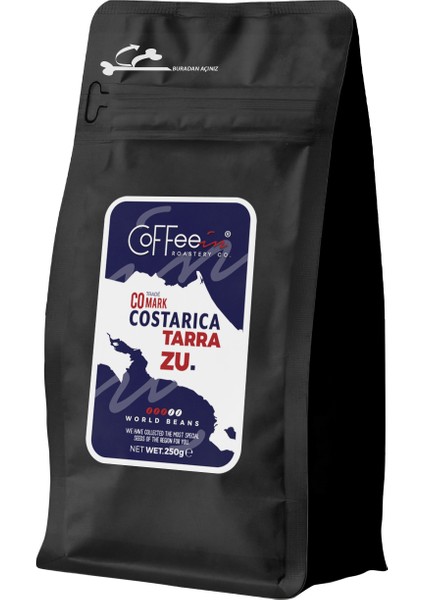 Costa Rica Tarazzu Yöresel Filtre Kahve 250 gr