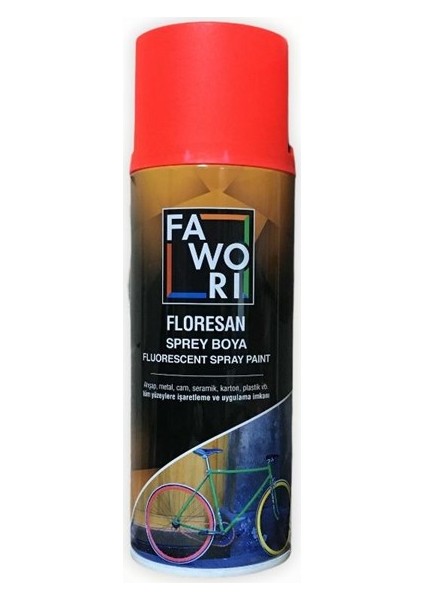 Floresan Sprey Boya Kırmızı 400 ml
