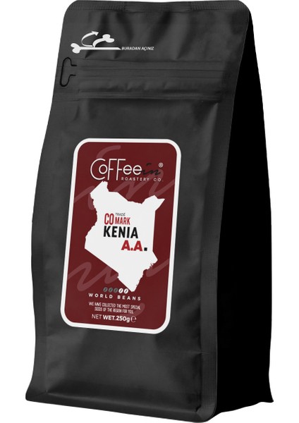 Kenia Aa Yöresel Filtre Kahve 250 gr