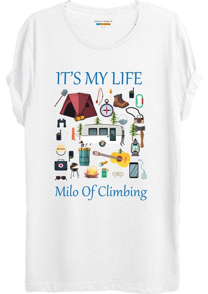 Prosse Kamp Temalı Baskılı T-Shirt - W