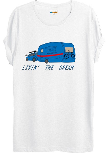 Ponte Kamp Temalı Baskılı T-Shirt - W