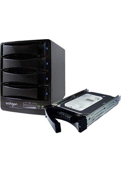 MH-3643-JSC 4-Bay Sata - USB 3.0 ve Esata HDD Muhafazası - 16 Tb'a Kadar (4x 4tb)