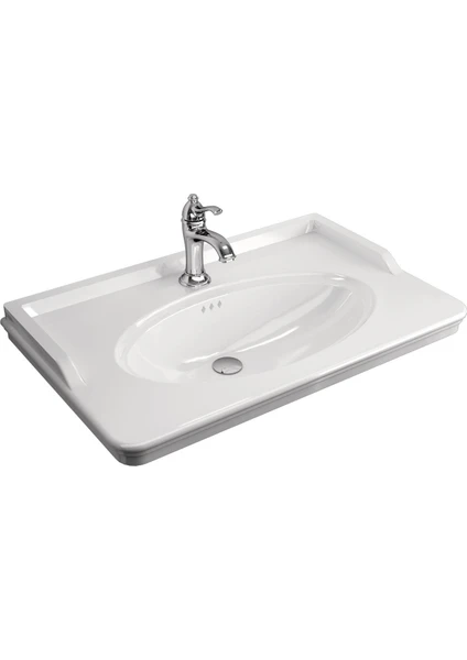 Artdeco 80CM Etajerlı Lavabo 