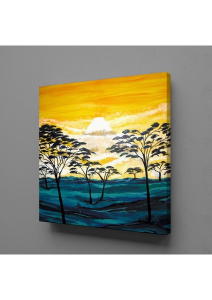 Siyah Ağaçlar 25 x 25 cm