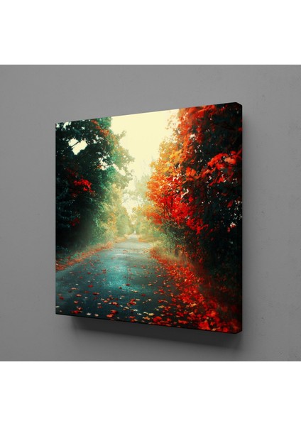 Kırmızı Yeşil Ağaç 40 x 40 cm