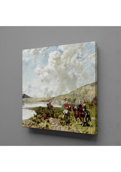 Atlar ve Insanlar 120 x 120 cm