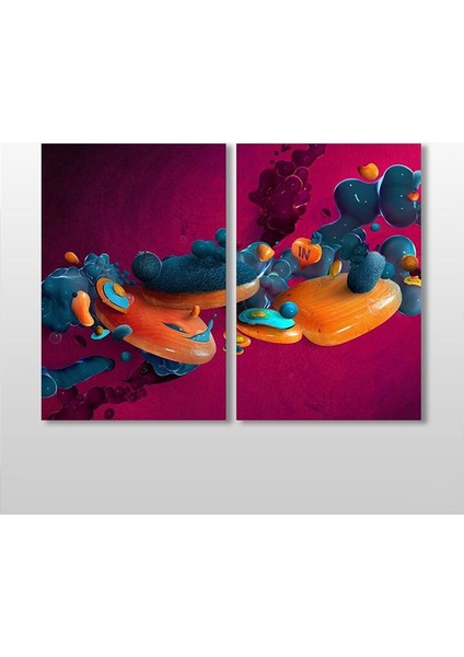 3D Obje Kanvas Tablo 50 x 40 cm