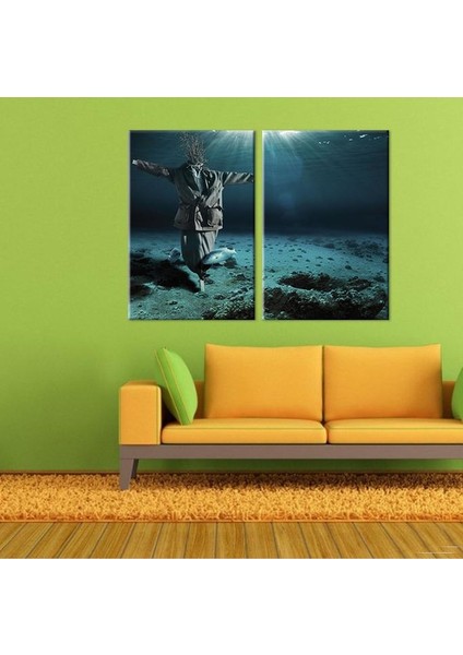 Denizaltı Korkuluk Kanvas Tablo 40 x 30 cm