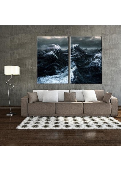 Fırtına Kanvas Tablo 80 x 70 cm fırsatları