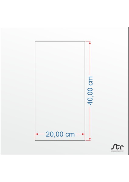 Mavi Kelebek Kanvas Tablo 40 x 20