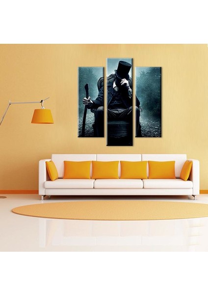 Bastonlu Adam Kanvas Tablo 120 x 130 cm