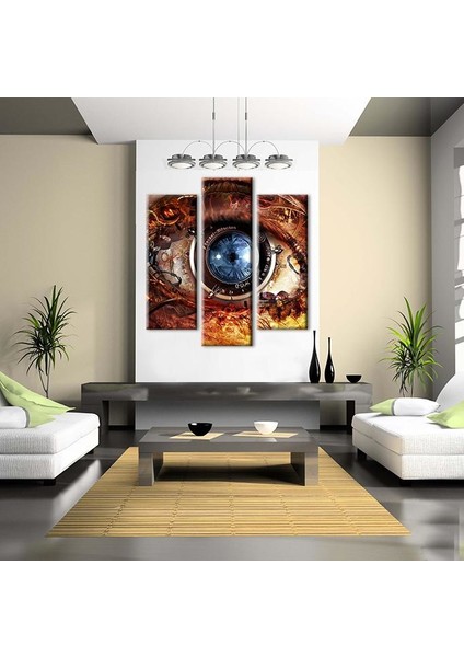 Lens Göz Kanvas Tablo 129 x 140 cm