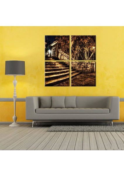 Merdiven Kanvas Tablo 130 x 130 cm