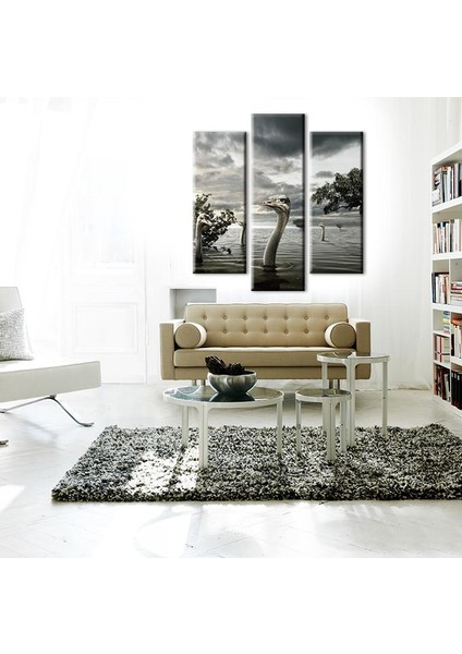 Göldeki Ördekler Kanvas Tablo 97 x 100 cm fırsatları