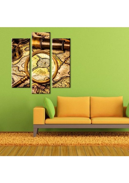 Papirüs Pusula Kanvas Tablo 102 x 110 cm