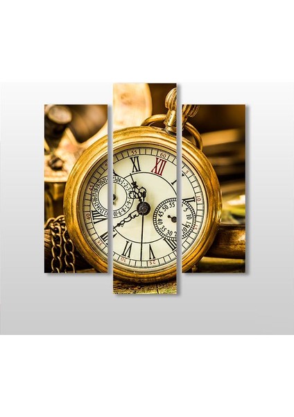 Saat Gold Kanvas Tablo 102 x 110 cm