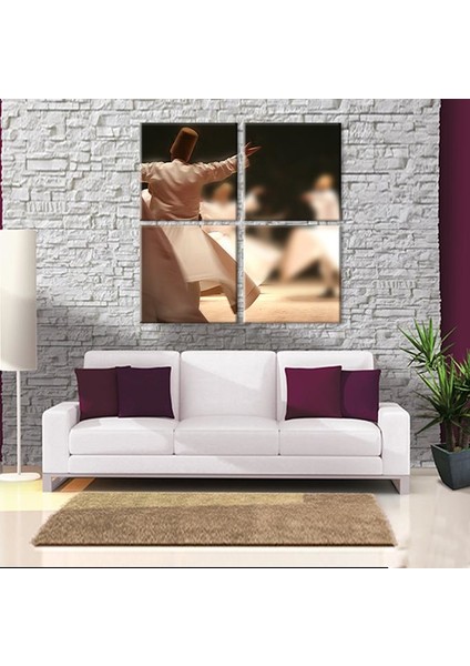 Semazen Kanvas Tablo 90 x 90 cm