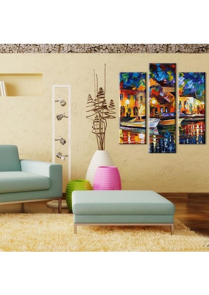 Oryantal Sahil Kanvas Tablo 84 x 90 cm