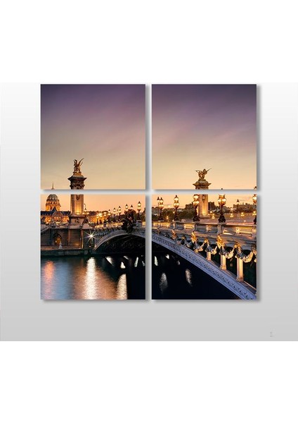 Köprü Kanvas Tablo 150 x 150 cm