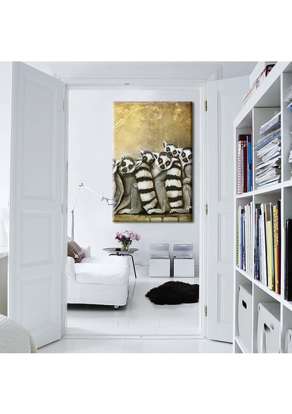 Rakun Kanvas Tablo 40 x 20 modelleri