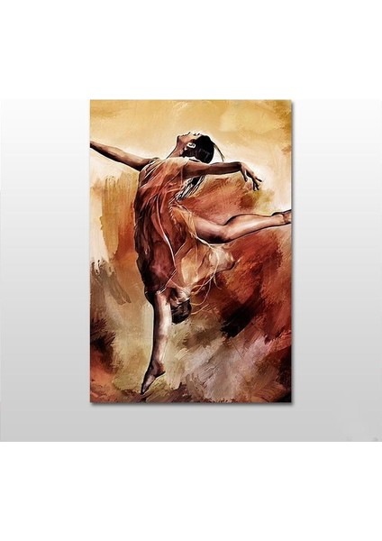 Dans Eden Kadın Portre Kanvas Tablo 120 x 60