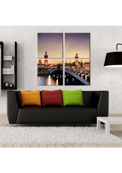 Köprü Kanvas Tablo 100 x 100 cm