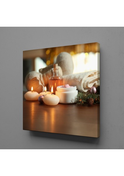 Beyaz Mum Resimleri 70 x 70 cm