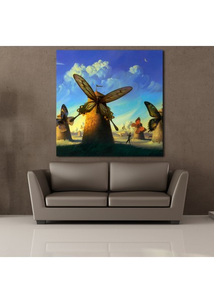 Kelebekten Değirmenler 50 x 50 cm