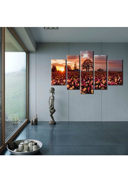 Laleler Kanvas Tablo 122 x 70 cm