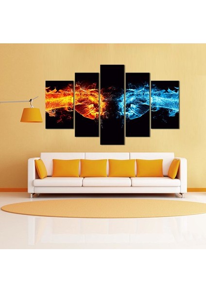 Ateş ve Su Kanvas Tablo 260 x 150 cm modelleri