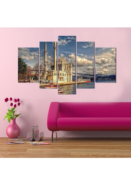 Istanbul Boğazı Kanvas Tablo 225 x 130 cm